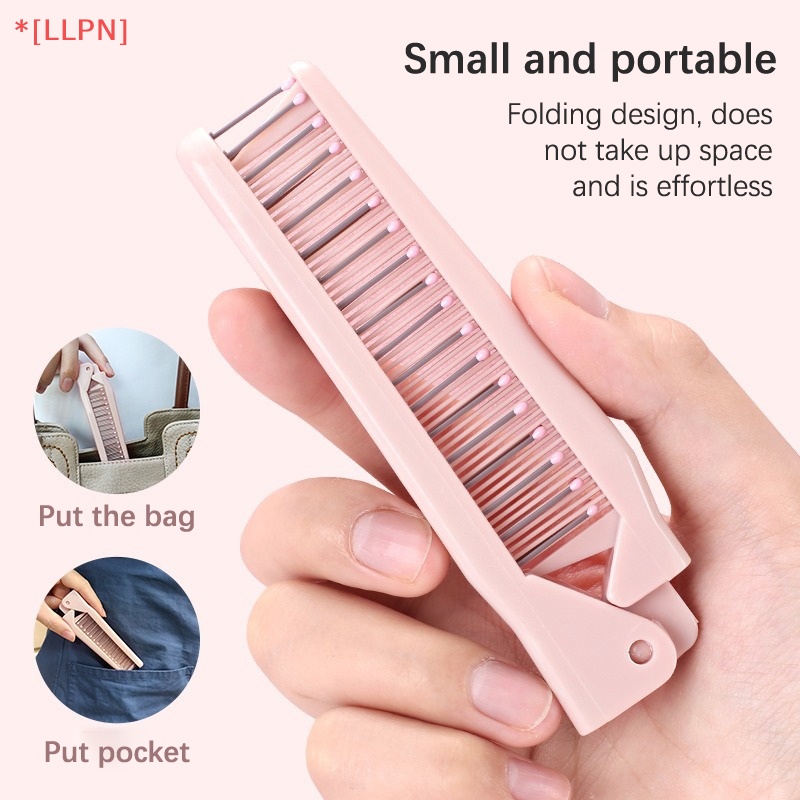 Lược Chải Tóc Chống Tĩnh Điện Thiết Kế Gấp Gọn Bỏ Túi Tiện Dụng