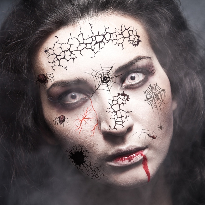 Hình Xăm Dán Vết Sẹo / Vết Sẹo Hóa Trang Halloween Độc Đáo