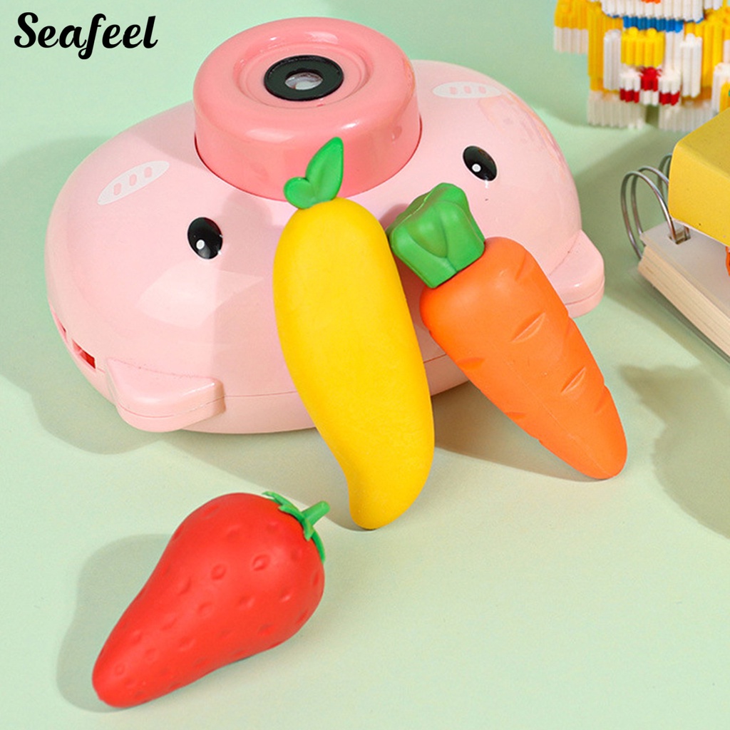 Set 2 Hộp Gôm Tẩy Hình Trái Cây Hoạt Hình Dễ Thương