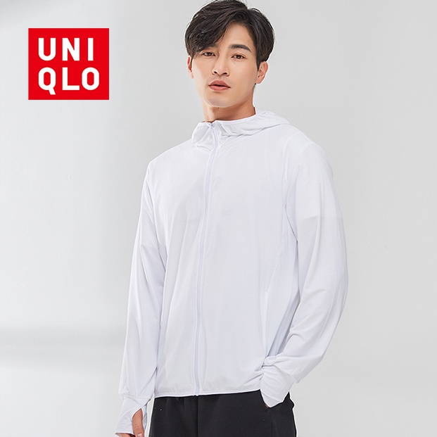 Áo Khoác Chống Nắng Uniqlo UPF50 + YKK Thoáng Khí Khô Nhanh Chống Mài Mòn Có Khóa Kéo Cho Nam