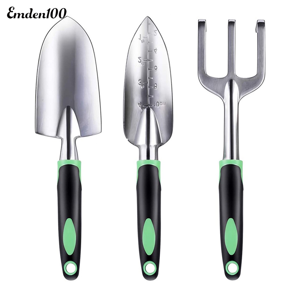 Bộ 3 Dụng Cụ Làm Vườn Bằng Thép Không Gỉ