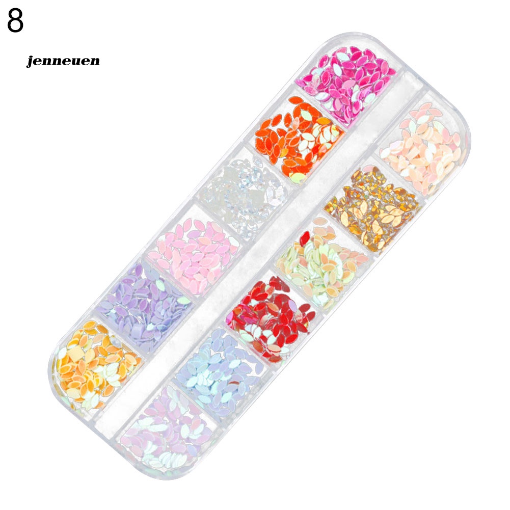 Hộp Phụ Kiện Trang Trí Móng Nghệ Thuật Hình Bướm / Ngôi Sao / Trái Tim / Tròn