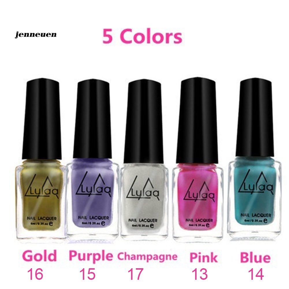 Sơn Móng Tay Dạng Gel Tráng Gương Màu Sáng Bóng 6ml Dành Cho Bạn Nữ DIY