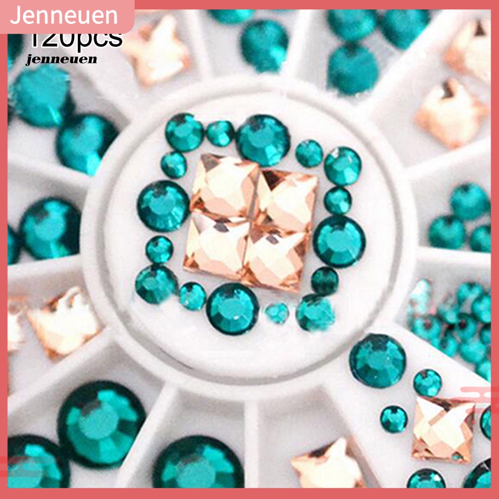 Hộp 120 Hạt Tròn Lấp Lánh Trang Trí Móng Tay