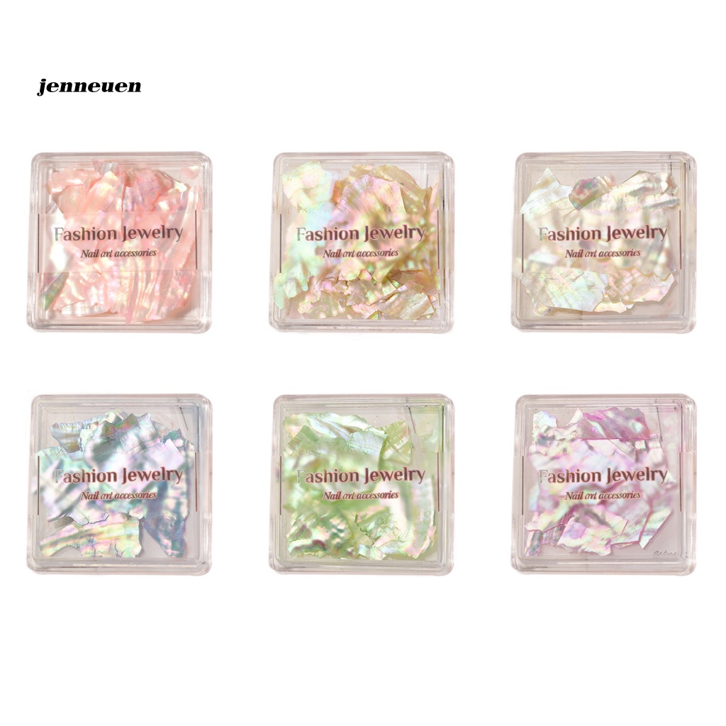 1 Hộp Phụ Kiện Trang Trí Móng Tay 3D Sáng Bóng Màu Sắc Tươi Sáng