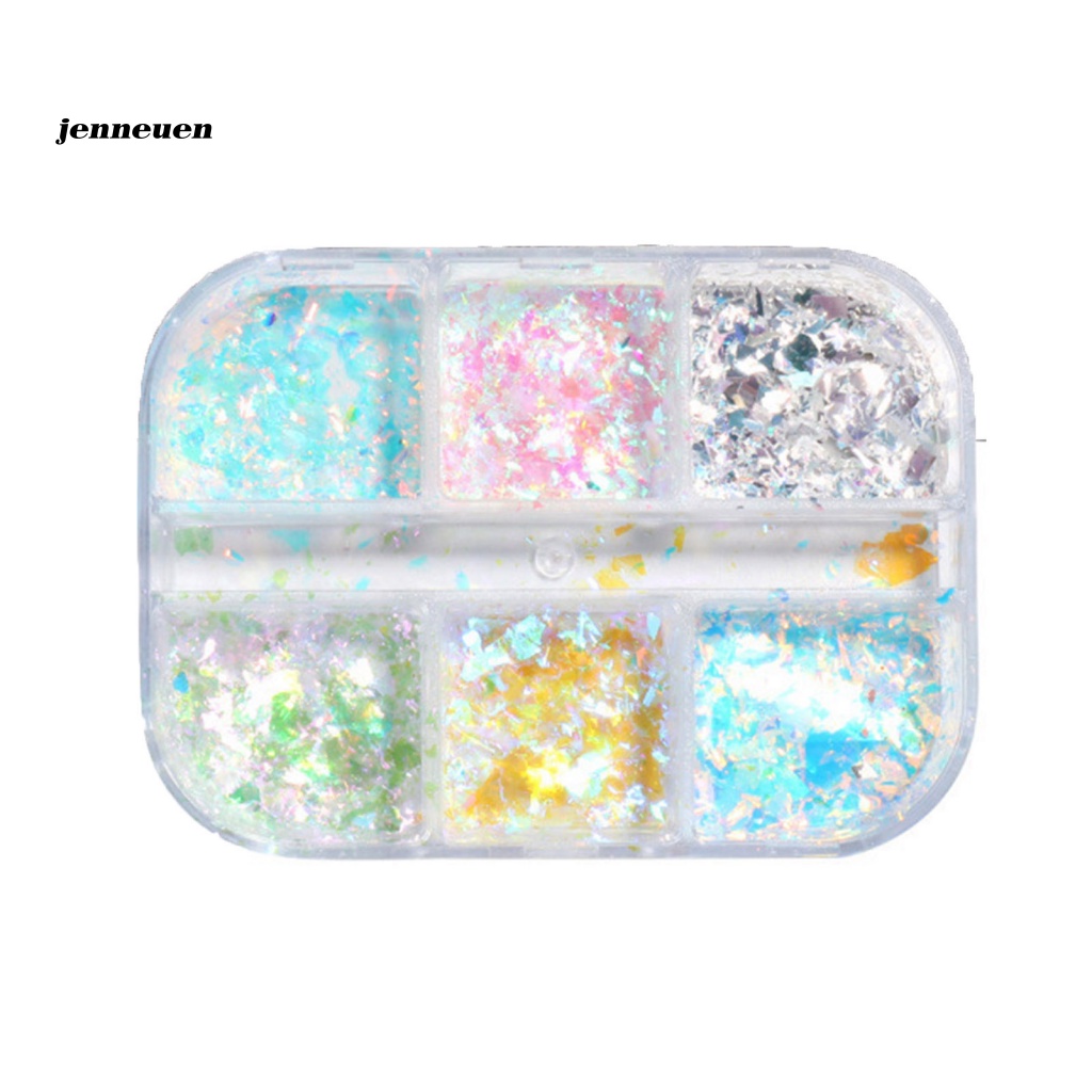 1 Hộp Bột Kim Tuyến Trang Trí Móng Tay Nghệ Thuật Thân Thiện Với Môi Trường