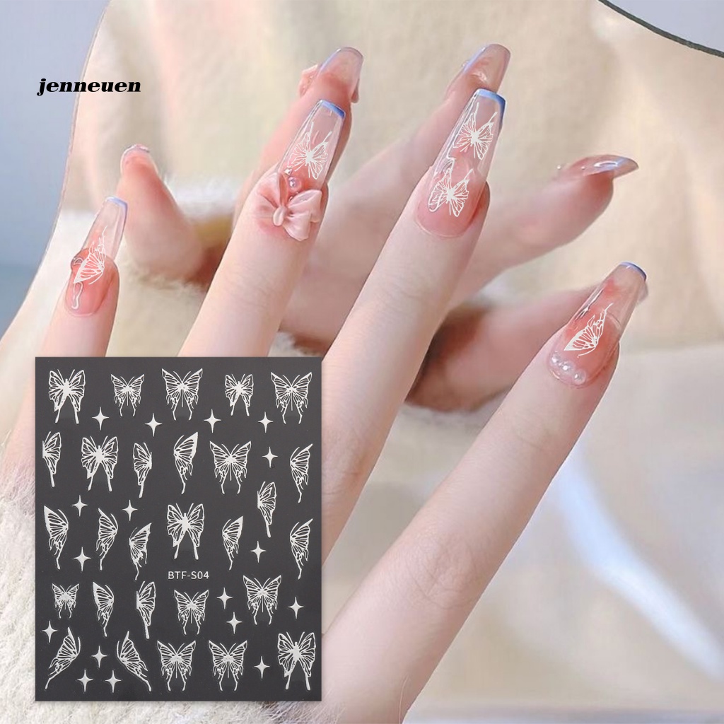Jen Set 2 Tấm Hình Dán Móng Tay Vui Nhộn Cho Gia Đình Hoặc Bạn Bè