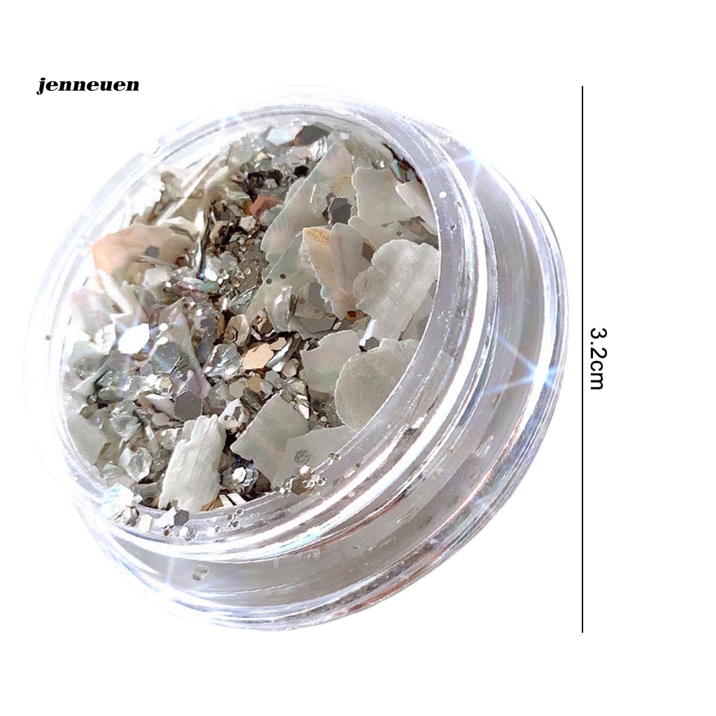 1 Hộp Phụ Kiện Trang Trí Móng Tay Hình Vỏ Sò Lấp Lánh