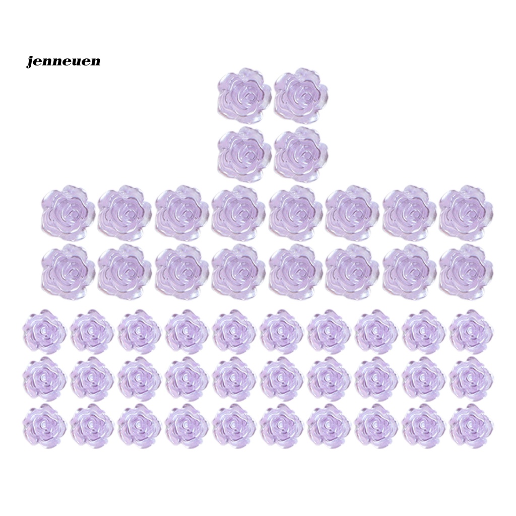 Bộ 50 Phụ Kiện Trang Trí Móng Tay Nghệ Thuật Mini Lấp Lánh