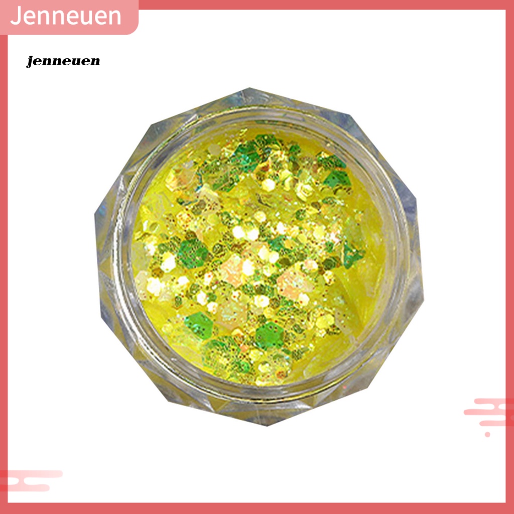 1 Hộp Kim Tuyến Lấp Lánh Trang Trí Móng Tay Nghệ Thuật JEN JEN 1 Hộp