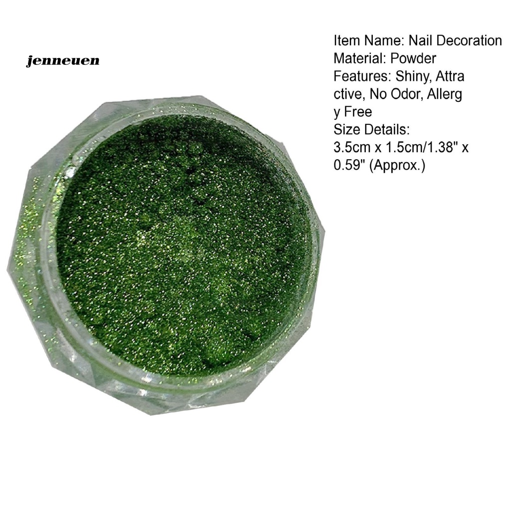 1 Hộp Bột Trang Trí Móng Tay Trọng Lượng Nhẹ DIY