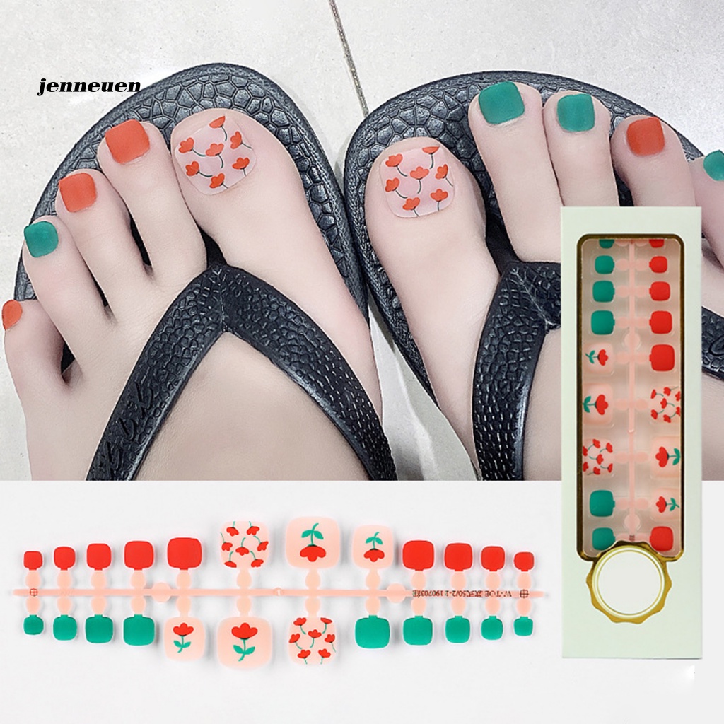 1 Hộp Móng Tay Giả Nhẹ Che Phủ Toàn Diện