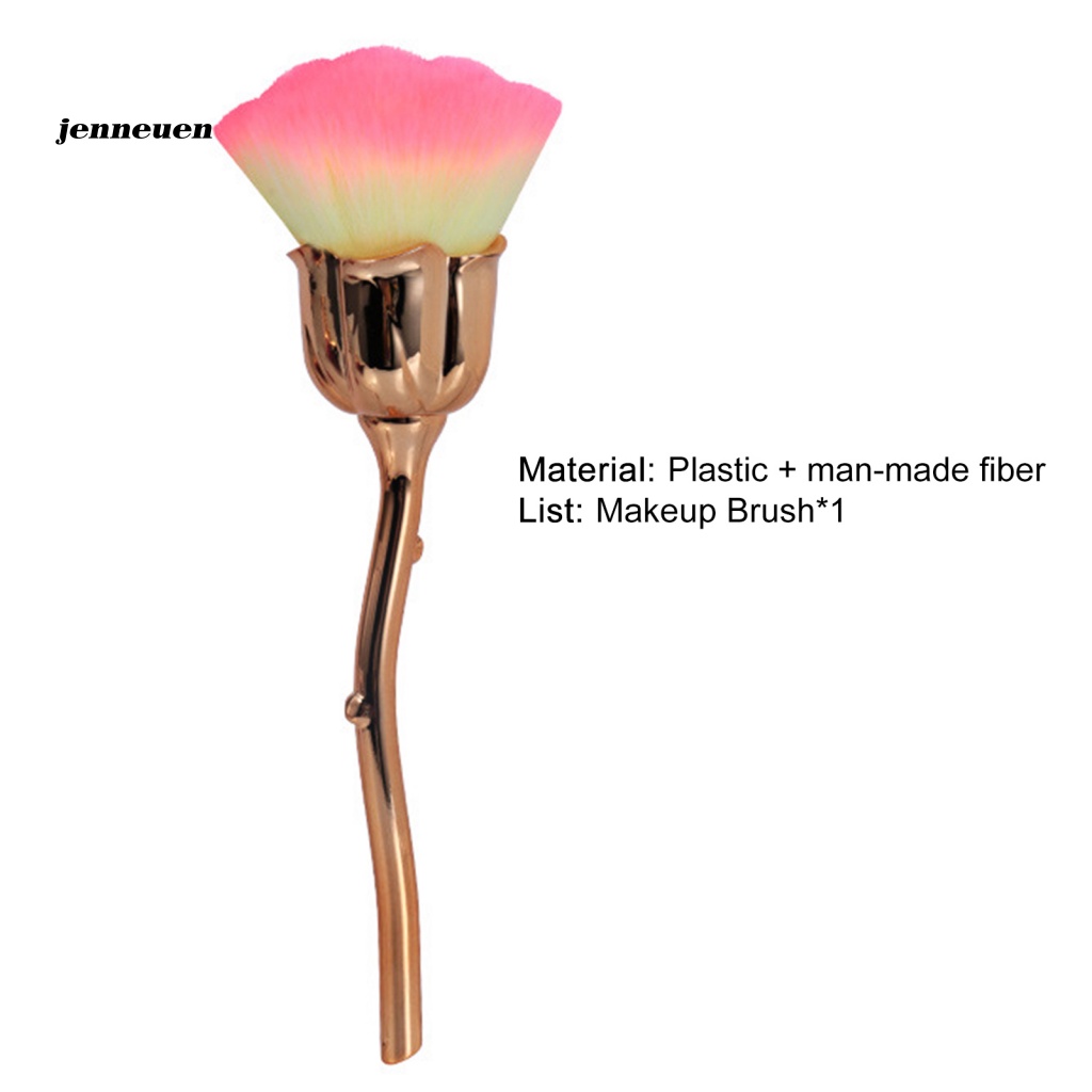 Cọ Trang Điểm Mềm Mại Hình Hoa Hồng Không Phai Màu Cho Nữ