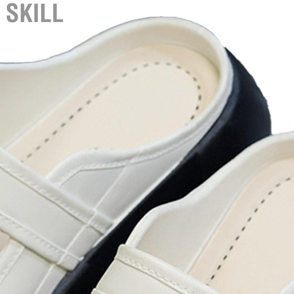 Skill Open Back Slide Sandal  Buckle Strap Slip On Sandals Breathable Fashionable Thick Sole for Beach