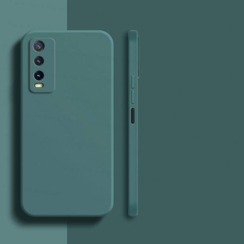 Ốp Điện Thoại Bằng Silicone Màu Trơn Cho Vivo Y71t Y70s Y70t Y52s Y51s Y50t Y50 Y31s Y30 Y72 Y53s Y52 V21e T1x 5G Y83 Y81 Y81i Y81s