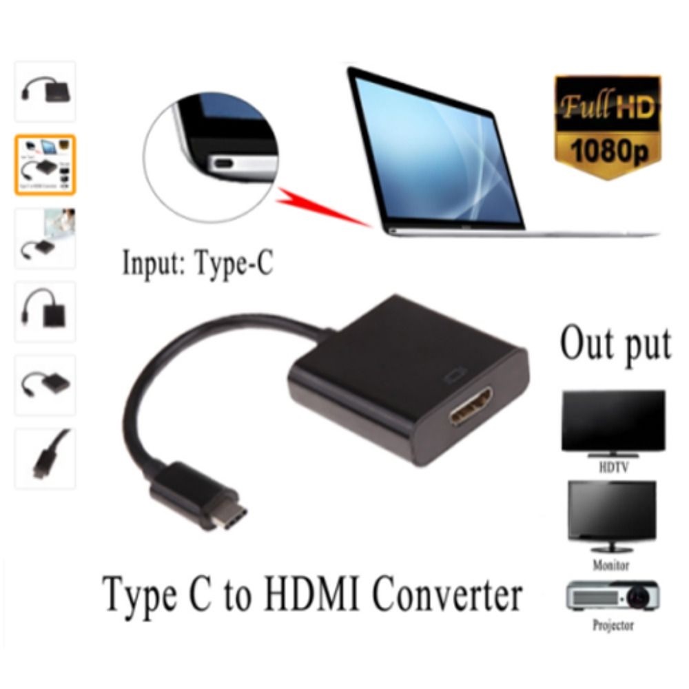 Cáp Chuyển Đổi HDMI 4K Type C Sang HDMI Cho PC / Laptop / Tablet / HDTV