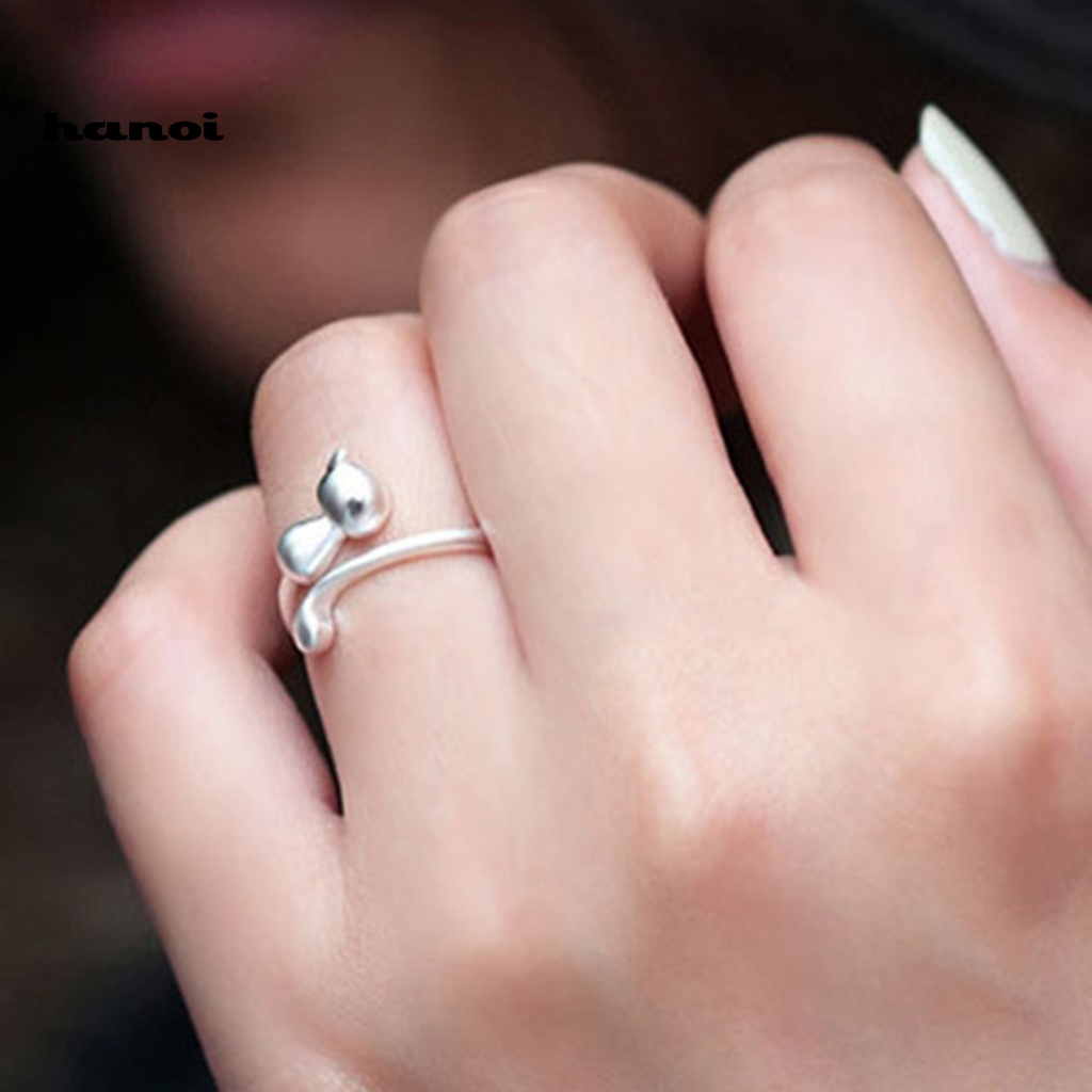 Nhẫn Hở HìNh MèO Dễ Thương Cho Nữ