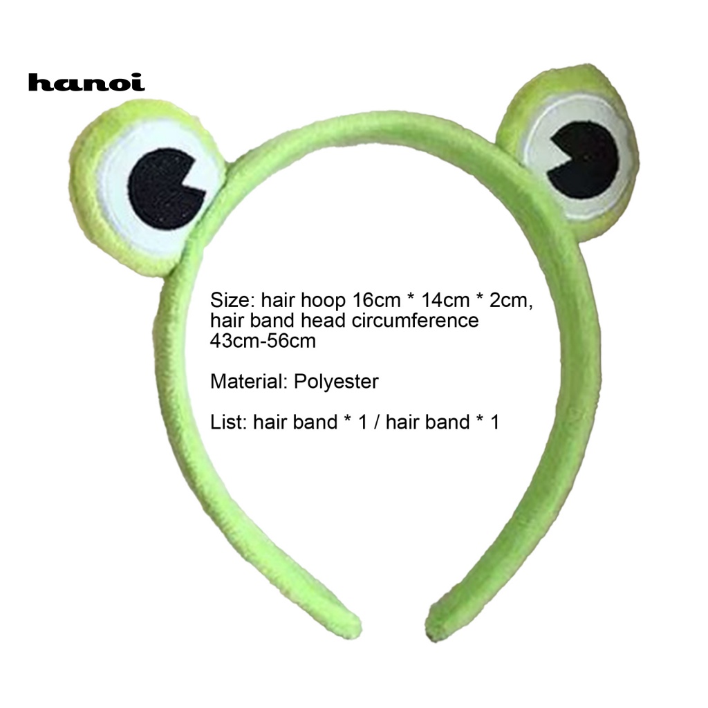 Set 2 Kẹp Tóc Co Giãn Hình Chú Ếch Vui Nhộn Cho Nữ