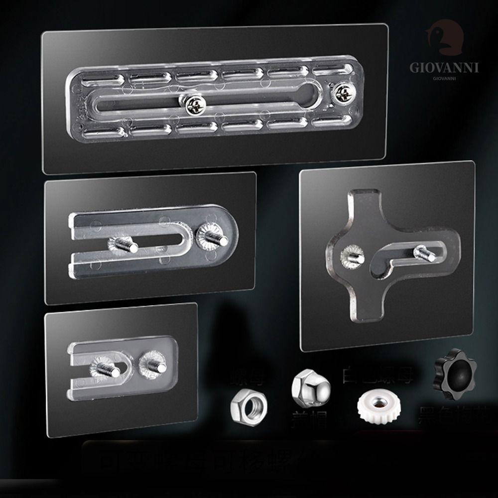 Móc Treo Đồ Dán Tường Trong Suốt Tự Dính Tiện Dụng