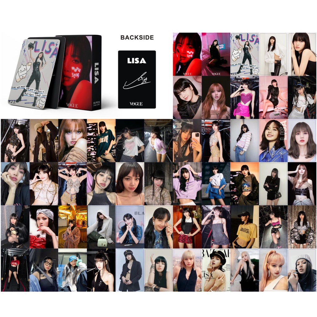 55pce/box BP Pink Venom Postcards LISA ROSE JISOO JENNIE Ready For Love Lomo Card BLACK PINK BPTG Kpop Photocards Album New Arrivals