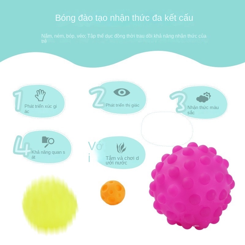 Bóng Đồ Chơi Mềm Bắt Tay Đa Hiệu Ứng Cho Bé Tập Leo Trèo/Phòng Tắm Manhattan MY0063