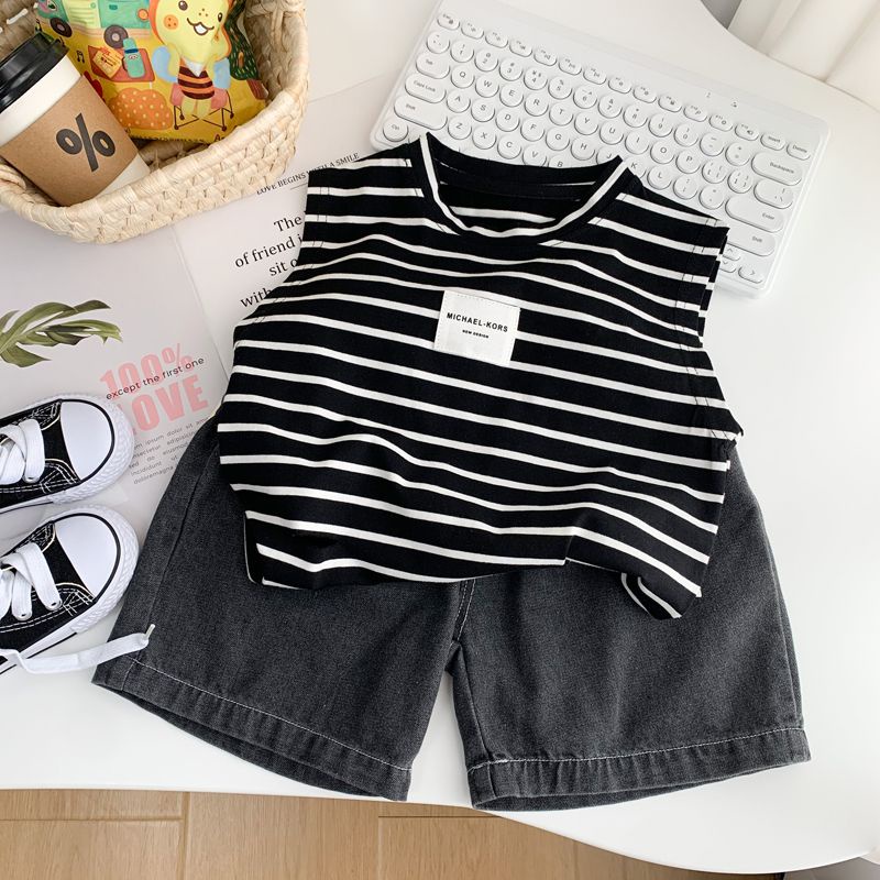 Quần Short Denim Mỏng Màu Gradient Phong Cách Mới 2023 Cho Bé Trai