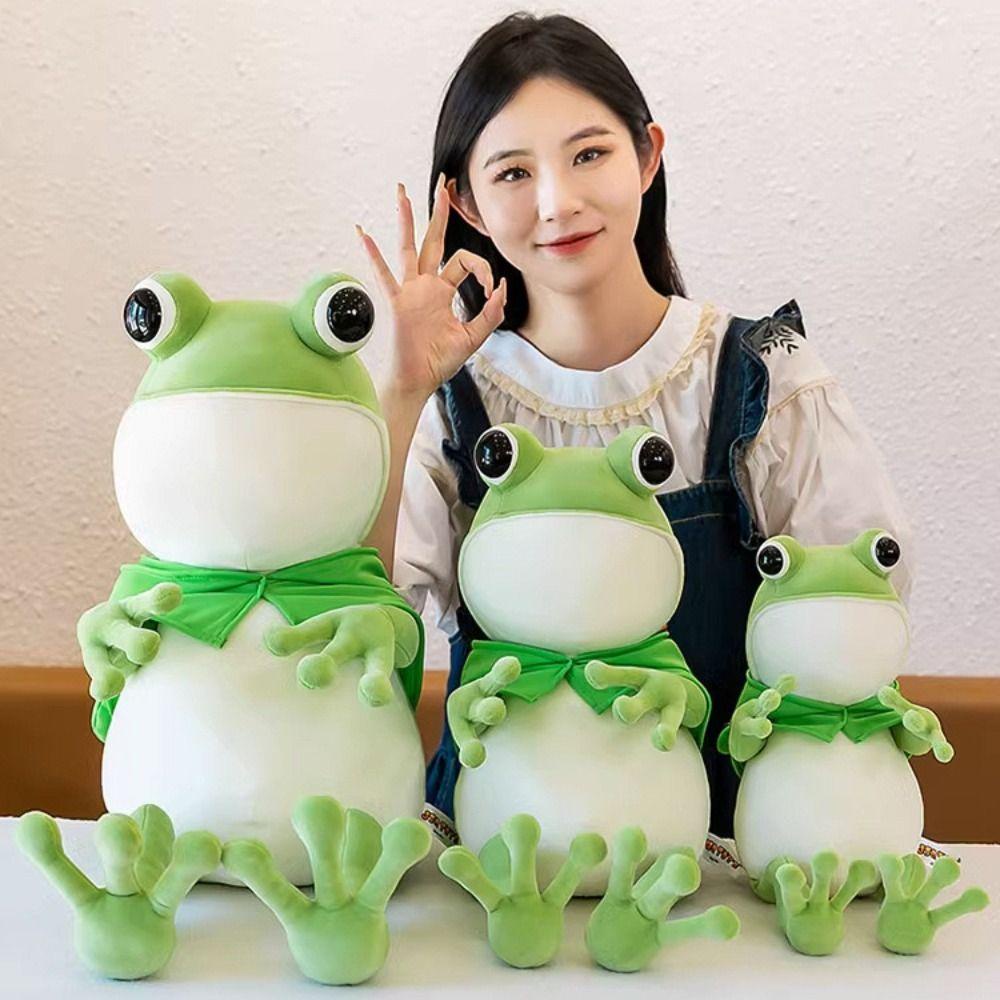 Lưng Set 2 Chú Ếch Nhồi Bông Mềm Mại Đáng Yêu Cho Bé