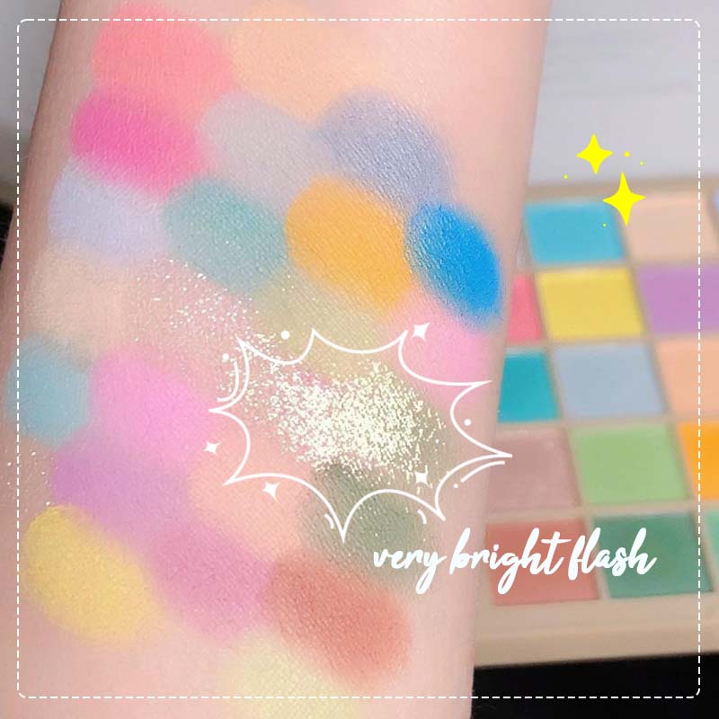 Bảng Phấn Mắt Derf 25 Màu Macaron Ngọc Trai Lấp Lánh