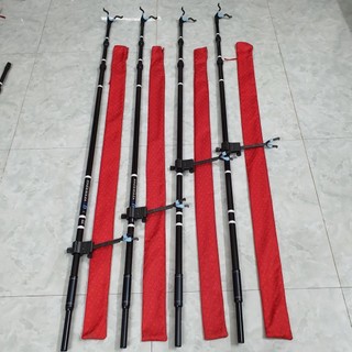 Gác cần câu cá yeyingzhe 25h dài 3m và 4m màu đen vân carbon