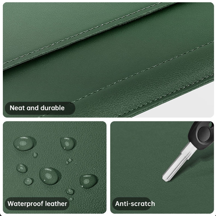 Túi Da Đựng Laptop 5 Trong 1 Chống Thấm Nước 13 Inch 14 Inch Cho MacBook Air M1 M2