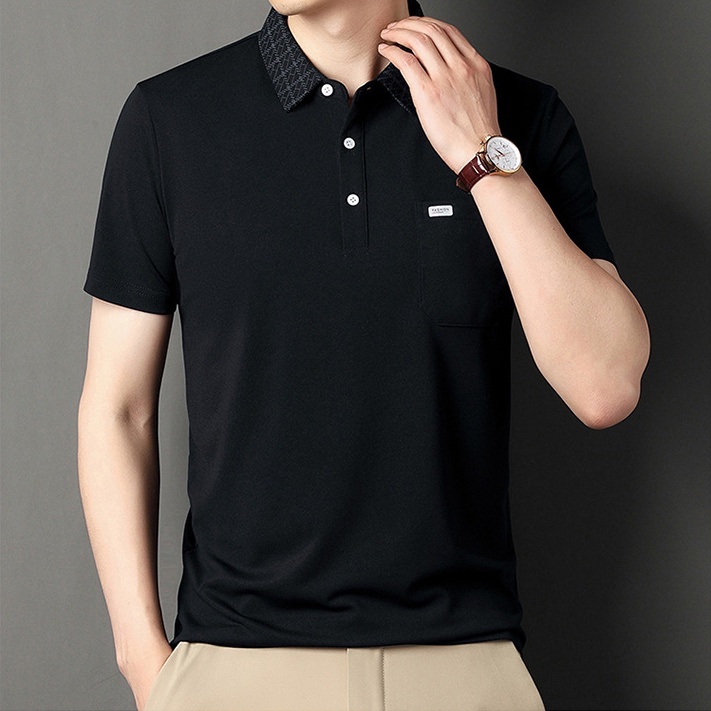 Áo Thun polo Tay Ngắn Màu Sắc Thời Trang Cho Nam
