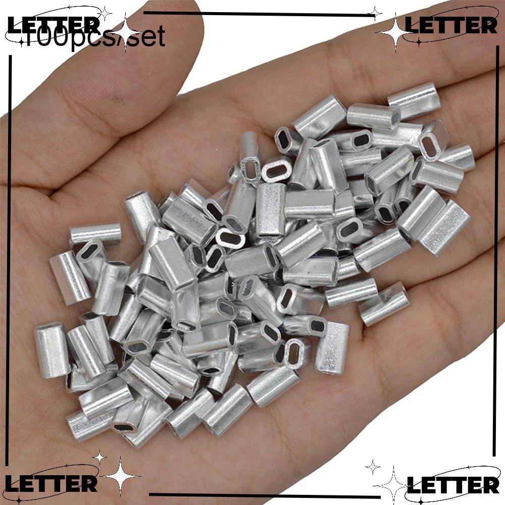 Đầu Nối Dây Câu Cá Bằng Thép Không Gỉ 1.0-2.0mm Hình Oval Tiện Dụng