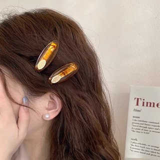 Kẹp Tóc Màu Hổ Phách Thời Trang Hàn Quốc Cho Nữ