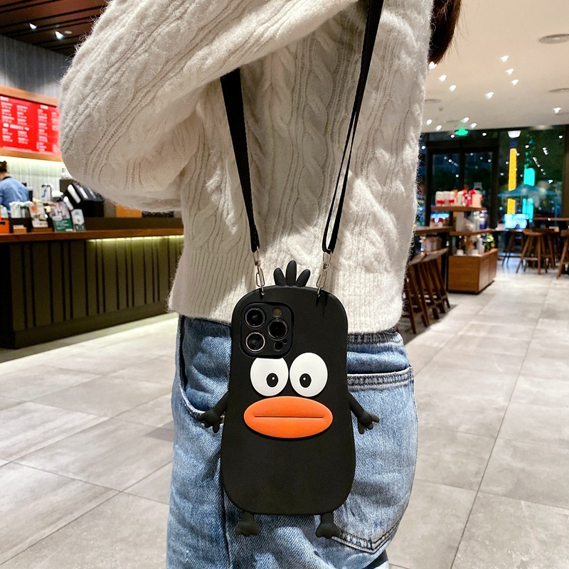 Compatible For Xiaomi Redmi Note 12 Pro+ 11 Pro 12S 11S 10S 10 5G 9S 10 9 8 Pro Redmi 12C 10C A2 A1 9A 9C 9T 10 9 Ốp Điện Thoại Cho 3d phim hoạt hình quái vật+dây thừng vui vẻ