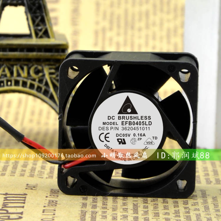 Quạt Làm Mát Delta 4Cm Switch Máy Chủ Quạt EFB0405LD 4020 5V 0.16A 4Cm Bóng Đôi