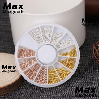 [Hàng mới về] Bánh xe đựng hạt phụ kiện đính móng tay kích thước 0.8 - 1.5mm phong cách nghệ thuật làm đẹp cho móng tay 