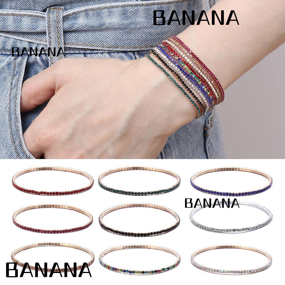 Chuối Đàn Hồi|Vòng Đeo Tay Nữ|Vòng Tay Thời Trang Lấp Lánh Cho Nữ