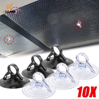 Set 10 Nút Hít Kính Chắn Gió Ô Tô Màu Đen
