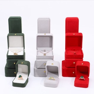 Hộp Đựng Trang Sức Bằng Flannel Có Khóa Cài Tiện Dụng