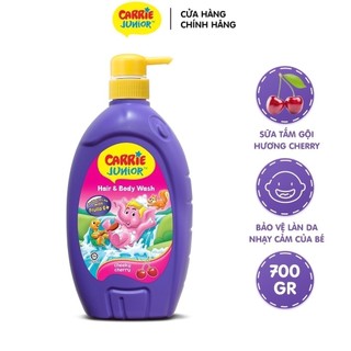 Sữa Tắm Gội cho bé Carrie Junior hương Cherry 700g