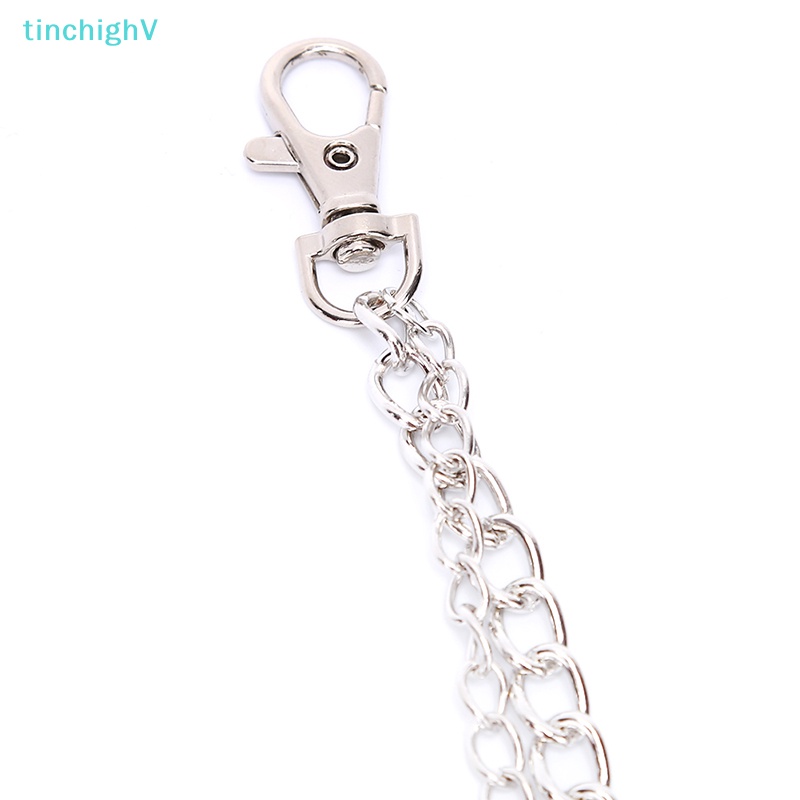 Dây Xích Đeo Thắt Lưng Hai Lớp Dài Có Móc Khóa Trang Sức Quần Jean Cho Nam Và Nữ