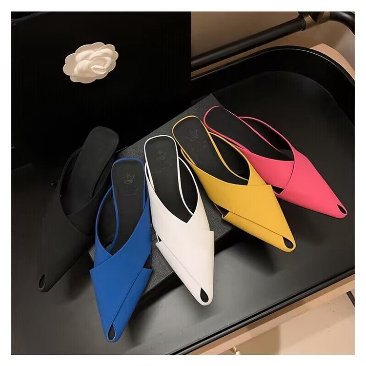 Sandal Cao Gót Mũi Nhọn Thiết Kế Mới Thời Trang Theo Phong Cách Pháp Cho Nữ