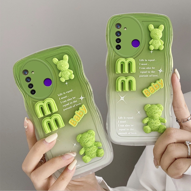 Ốp lưng realme 5 ốp lưng realme 5i ốp lưng realme c3 6i  Ốp Điện Thoại Trang Trí Búp Bê 3D Màu gradient Cho realme 5 realme 5i realme c3 6i Dễ Thương