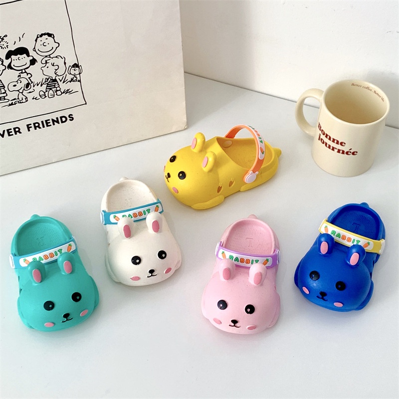 Dép Xỏ Ngón Chống Trượt Hình Thỏ Hoạt Họa Thời Trang Mới 2023 Cho Bé Trai Và Bé Gái