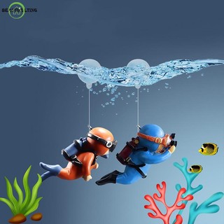 Trang trí bể cá Hồ cá mô phỏng thợ lặn 1pc nổi Thợ Lặn Bể Cá Đồ