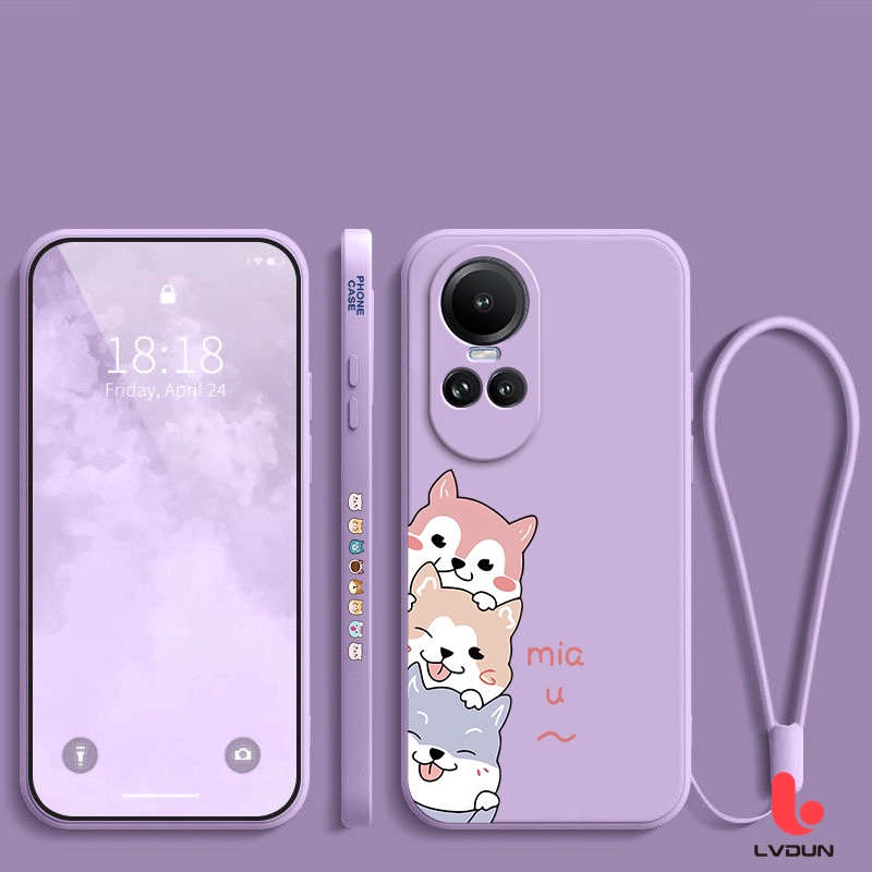 Ốp Điện Thoại Cho OPPO Reno10 5G Reno 10Pro 5G Ốp Điện Thoại Silicon Mềm Họa Tiết Cún Dễ Thương Cho OPPO Reno 10 5G Reno 10Pro 5G 2B-GG