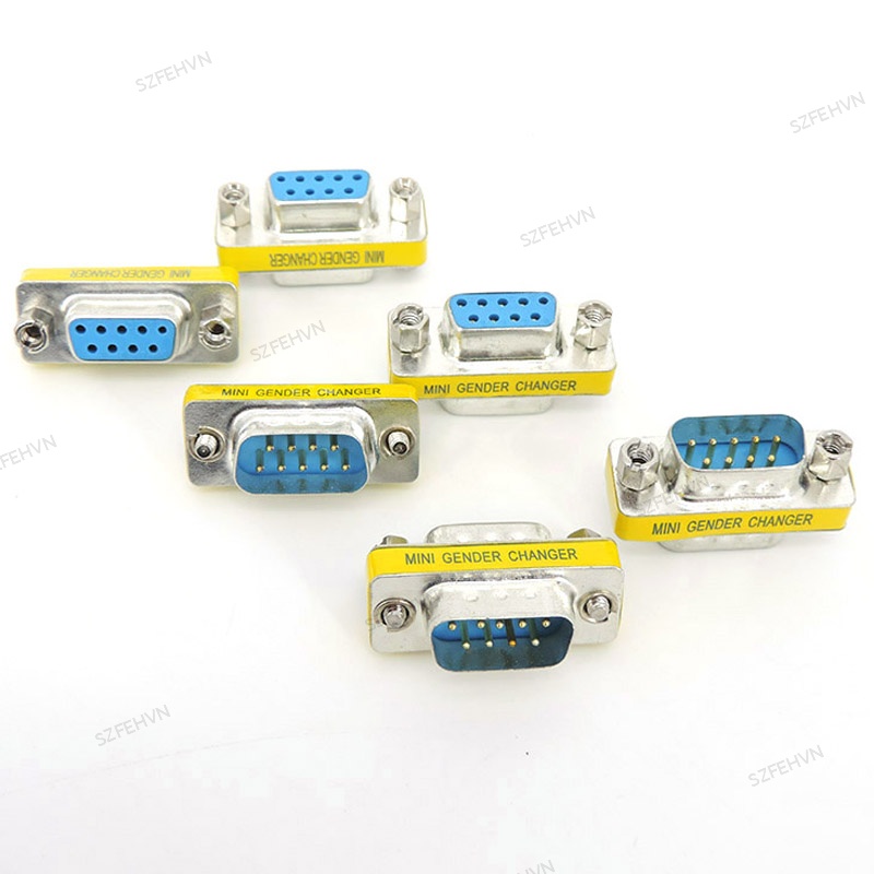 Đầu Nối Chuyển Đổi DB9 9pin RS232 Com D-Sub VGA