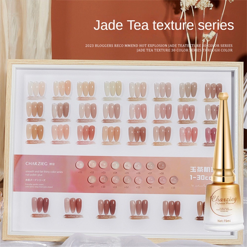 15Ml Jelly Nude Gel Sơn Móng Tay 30 Màu Series Băng Màu Trong Suốt Bán Thường Trực Ngâm Tắt Uv Led Gel Nghệ Thuật hiệu Dụng Cụ JULYSTAR