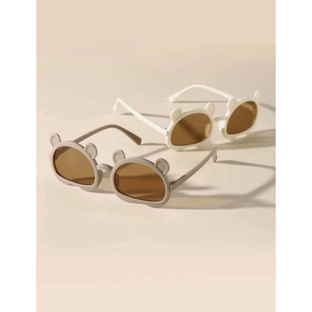 Combo 2 Kính mắt cho bé mẫu tai gấu kèm hộp đựng