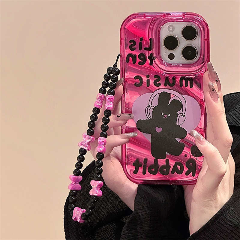 Ốp Điện Thoại Màu Đen In Hình Thỏ Phantom Cho iphone15 / 14promax / 13 / 12 / 11 / XR / XS / X / XSMAX / 7 / 8PLUS/HY-1/JM-3